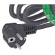 Розетковий блок Schneider Electric INS44005 (2К+З)+USB тип А (антрацит), що вбудовується в стіл.