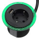 Розетковий блок Schneider Electric INS44005 (2К+З)+USB тип А (антрацит), що вбудовується в стіл.