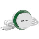 Розетковий блок Schneider Electric INS44008, що вбудовується в стіл, USB тип А+тип С (білий)