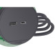 Розетковий блок Schneider Electric INS44009, що вбудовується в стіл, USB тип А+тип С (антрацит)
