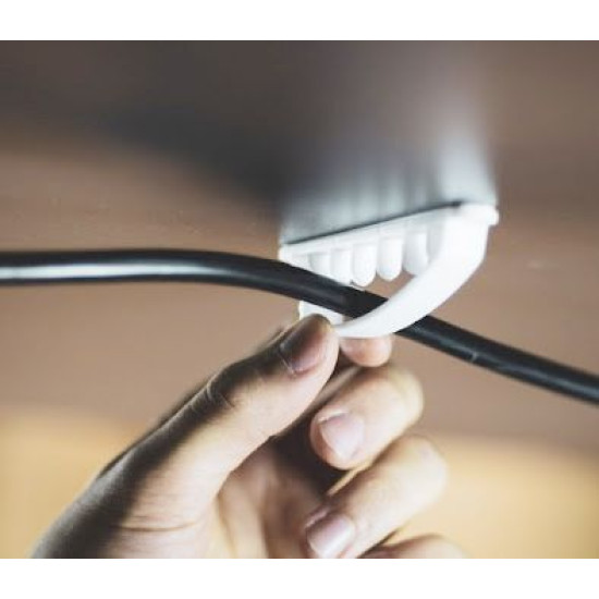 Фіксатор Schneider Electric INS61209 для кабелю (білий) 5шт