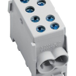 Модульний ввідний клемник Hager KH35L 1P 2x35²/2x25² 63А (сірий)