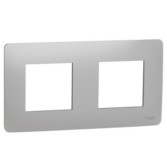 Двопостова рамка Schneider Electric NU200430 (алюміній)