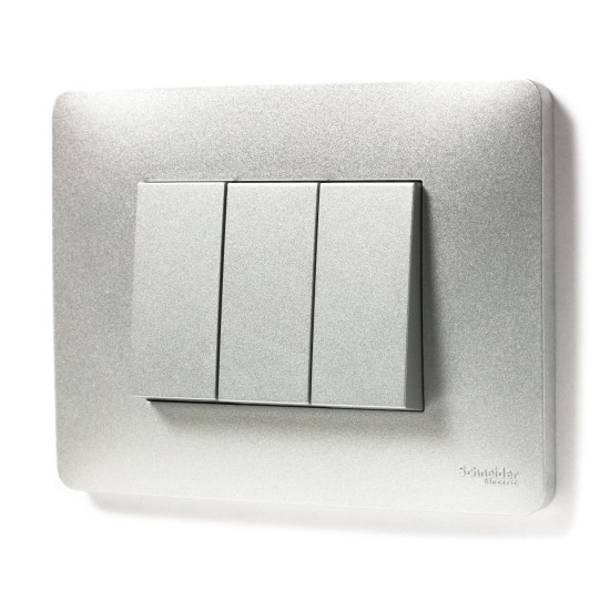 Рамка Schneider Electric NU210330 3М (алюміній)