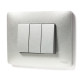 Рамка Schneider Electric NU210330 3М (алюміній)