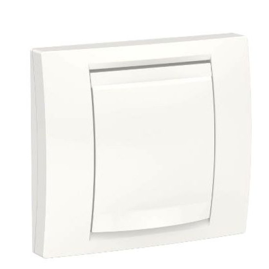 Однопостова рамка Schneider Electric NU044218 IP44 з кришкою (біла)