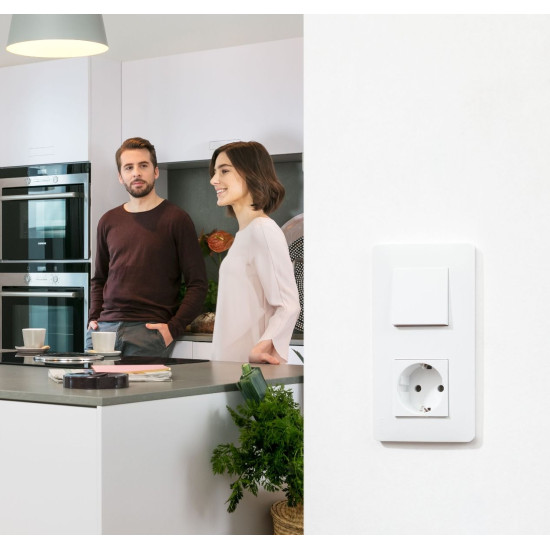 Двопостова рамка Schneider Electric NU200418 (біла)