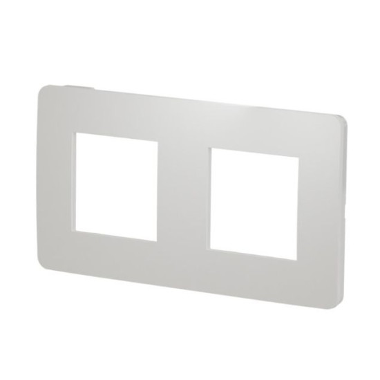 Двопостова рамка Schneider Electric NU280418 (білий/білий)