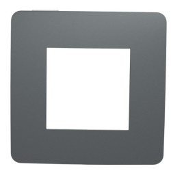 Однопостова рамка Schneider Electric NU280221 (димчасто-сірий/білий)