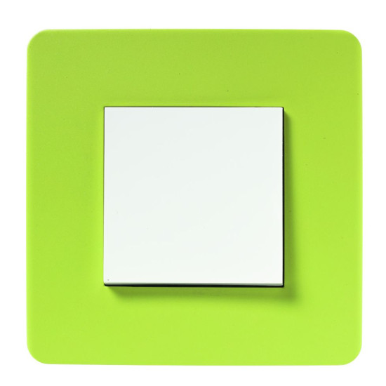 Однопостова рамка Schneider Electric NU280211 (зелене яблуко/білий)