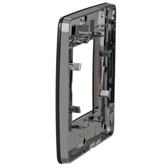 Однопостова рамка Schneider Electric NU280253 (нікель/антрацит)