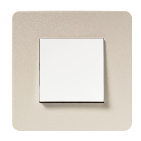 Однопостова рамка Schneider Electric NU280224 (шампань/білий)