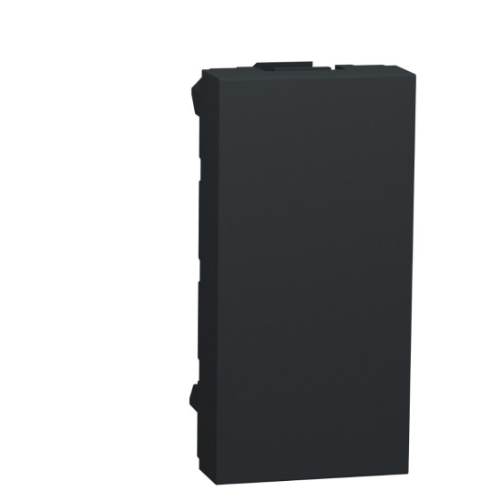 Заглушка Schneider Electric NU986554 для розетки 1М (антрацит)