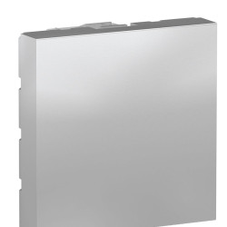 Заглушка Schneider Electric NU986630 для розетки 45х45 (алюміній)