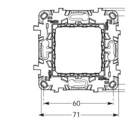 Супорт Schneider Electric NU7002P пластиковий 2М
