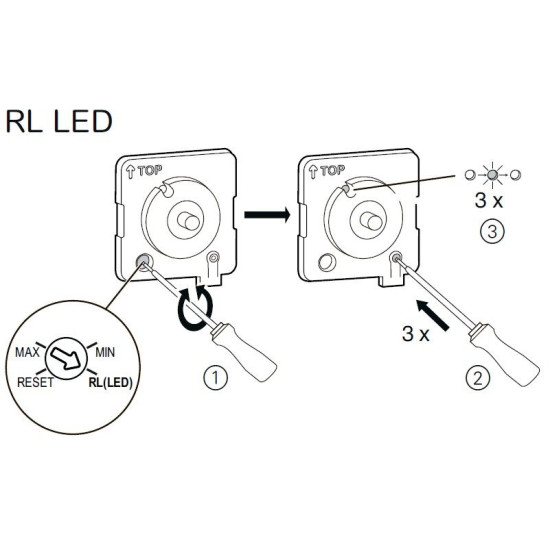 Універсальний поворотний світлорегулятор Schneider Electric NU351418 для LED ламп (білий)
