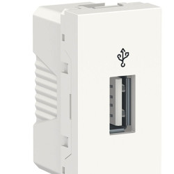 Розетка USB Schneider Electric NU342918 для передачі даних 1М (білий)