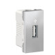 Розетка USB Schneider Electric NU342930 для передачі даних 1М (алюміній)