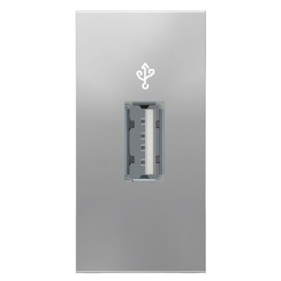Розетка USB Schneider Electric NU342930 для передачі даних 1М (алюміній)