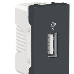 Розетка USB Schneider Electric NU342954 для передачі даних 1М (антрацит)