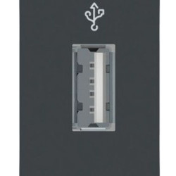 Розетка USB Schneider Electric NU342954 для передачі даних 1М (антрацит)