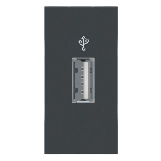 Розетка USB Schneider Electric NU342954 для передачі даних 1М (антрацит)