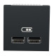 Подвійна USB розетка Schneider Electric NU341854 2.1А 2М (антрацит)