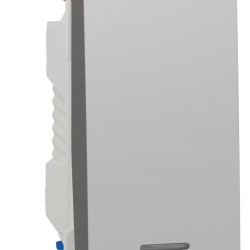 Одноклавішний перемикач Schneider Electric NU310330S із нейтраллю 10А 1М (алюміній)