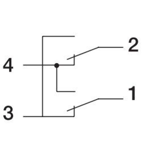 Одноклавішний перехресний перемикач Schneider Electric NU310530 (схема 7) 10А 1М (алюміній)