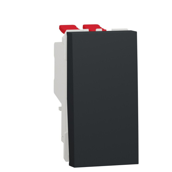Одноклавішний перехресний перемикач Schneider Electric NU310554 (схема 7) 10А 1М (антрацит)