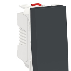 Одноклавішний вимикач Schneider Electric NU310654 (схема 1) 10А 1М (антрацит)