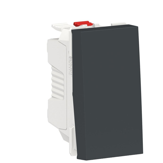 Одноклавішний вимикач Schneider Electric NU310654 (схема 1) 10А 1М (антрацит)