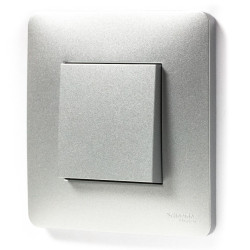 Одноклавішний вимикач Schneider Electric NU320130 (схема 1) 10А 2М (алюміній)