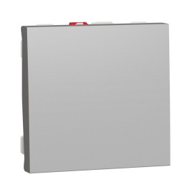 Одноклавішний вимикач Schneider Electric NU320130 (схема 1) 10А 2М (алюміній)