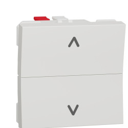 Двоклавішний вимикач Schneider Electric NU320718 для жалюзі (схема 4) 6А 2М (білий)