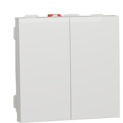 Двоклавішний вимикач Schneider Electric NU321118 (схема 5) 10А 2М (білий)