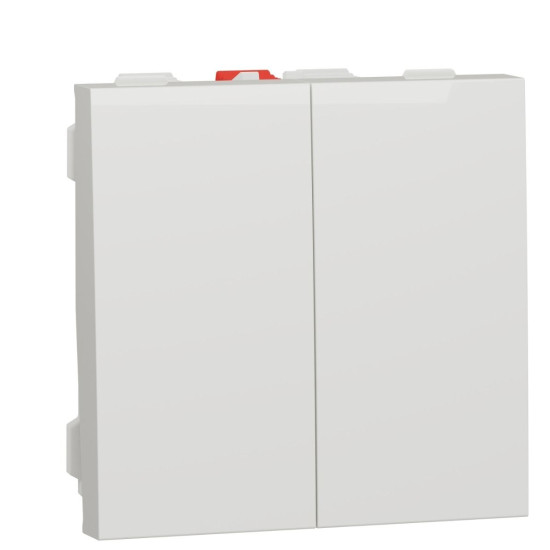 Двоклавішний вимикач Schneider Electric NU321118 (схема 5) 10А 2М (білий)