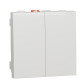 Двоклавішний вимикач Schneider Electric NU321118 (схема 5) 10А 2М (білий)