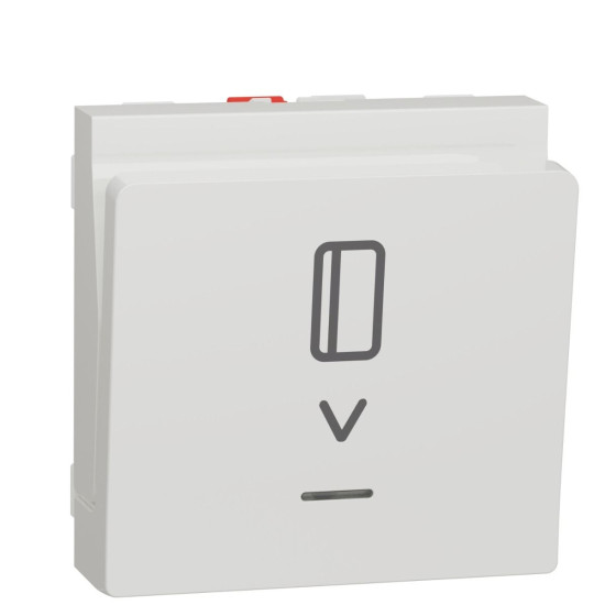 Картковий вимикач Schneider Electric NU328318 з підсвічуванням 10А 2М (білий)