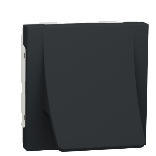 Накладка Schneider Electric NU386254 для виведення кабелю з розетки 16А 2М (антрацит)