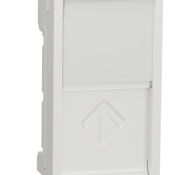 Накладка для розетки RJ45 Schneider Electric NU941018 з полем для напису 1М (біла)