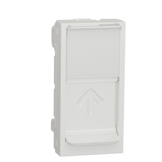 Накладка для розетки RJ45 Schneider Electric NU941018 з полем для напису 1М (біла)