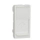 Накладка для розетки RJ45 Schneider Electric NU941018 з полем для напису 1М (біла)