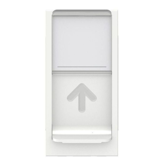 Накладка для розетки RJ45 Schneider Electric NU941018 з полем для напису 1М (біла)