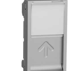 Накладка для розетки RJ45 Schneider Electric NU941030 з полем для напису 1М (алюміній)