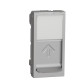 Накладка для розетки RJ45 Schneider Electric NU941030 з полем для напису 1М (алюміній)