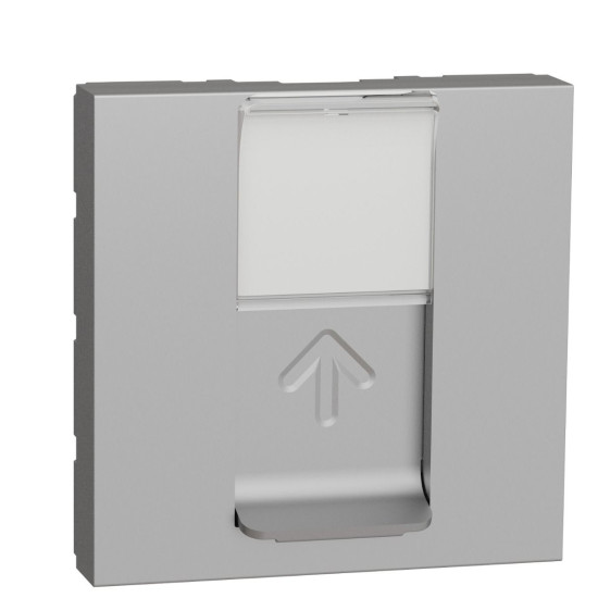 Накладка для розетки RJ45 Schneider Electric NU941130 2М (алюміній)