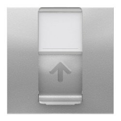 Накладка для розетки RJ45 Schneider Electric NU941130 2М (алюміній)