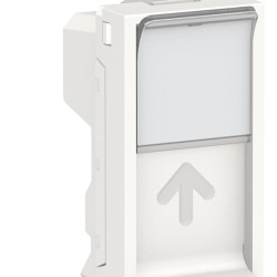 Центральна плата Schneider Electric NU946018 від розетки RJ45 Keystone/Systimax 1М (біла)