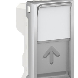 Центральна плата Schneider Electric NU946030 від розетки RJ45 Keystone/Systimax 1М (алюміній)